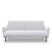 SCHLAFSOFA Mikrofaser Silberfarben  - Silberfarben/Schwarz, Design, Textil/Metall (234/102/95cm) - MID.YOU