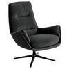 SESSEL in Samt Dunkelgrau  - Dunkelgrau/Schwarz, Design, Textil/Metall (83/94/97cm) - home24