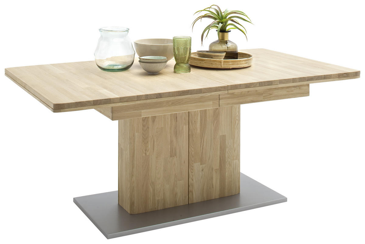 MATBORD i trä, trämaterial 180-230/100/77 cm   - ek Bianco/grå, Design, trämaterial/trä (180-230/100/77cm) - Livetastic