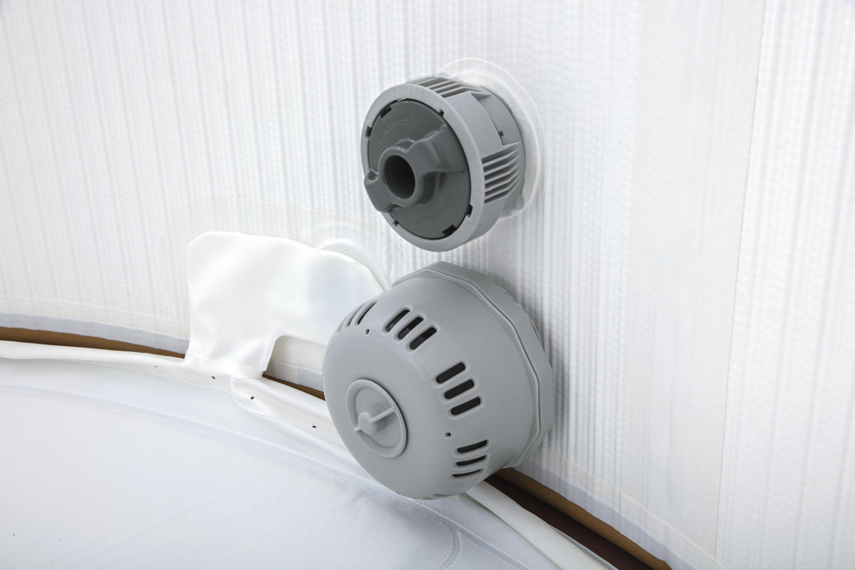 WHIRLPOOL HELSINKI AIRJET 60025 180/66 cm  - Braun/Weiß, Trend, Kunststoff/Metall (180/66cm) - Bestway