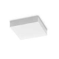LED-DECKENLEUCHTE 25/5,5/25 cm   - Weiß, KONVENTIONELL, Kunststoff (25/5,5/25cm) - Ideal Lux