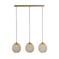 HÄNGELEUCHTE Moroc 104/30/34 cm   - Goldfarben, Design, Metall (104/30/34cm) - Light & Living