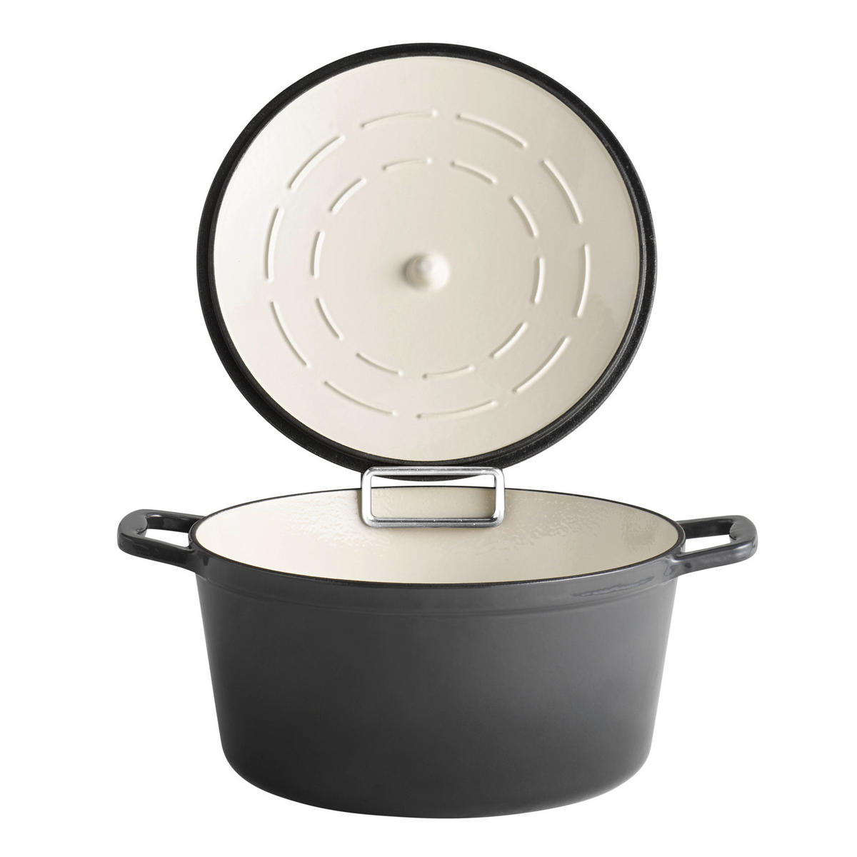 SCHMORTOPF 5 Stars 6 L  - Anthrazit/Creme, Basics, Metall (28/28/18cm)