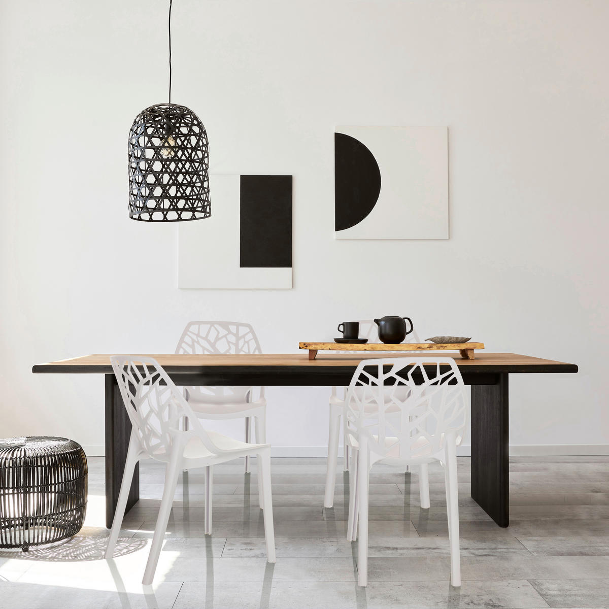 ŽIDLE, 47/80/56 cm - bílá, Basics, plast (47/80/56cm) - MID.YOU