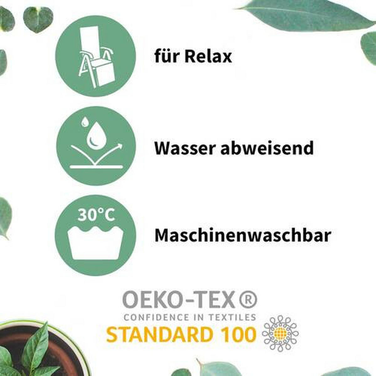 PODLOŽKA NA RELAXAČNÍ KŘESLO, 170/46/8 cm - světle šedá, Basics, textil (170/46/8cm) - Gardenson