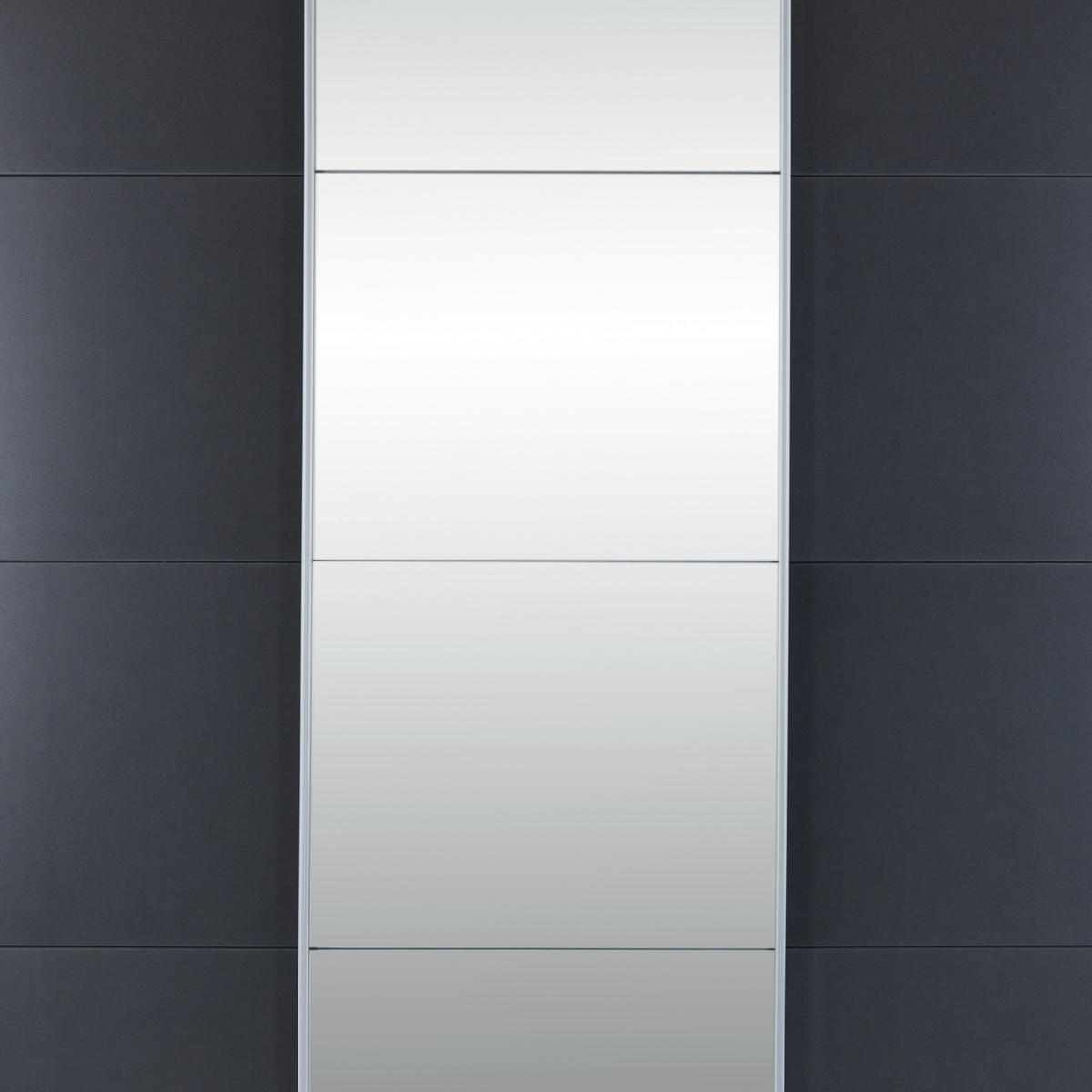 SCHWEBETÜRENSCHRANK 203/229/62 cm 3-türig Grau  - Alufarben/Grau, MODERN, Holzwerkstoff/Metall (203/229/62cm) - Luca Bessoni