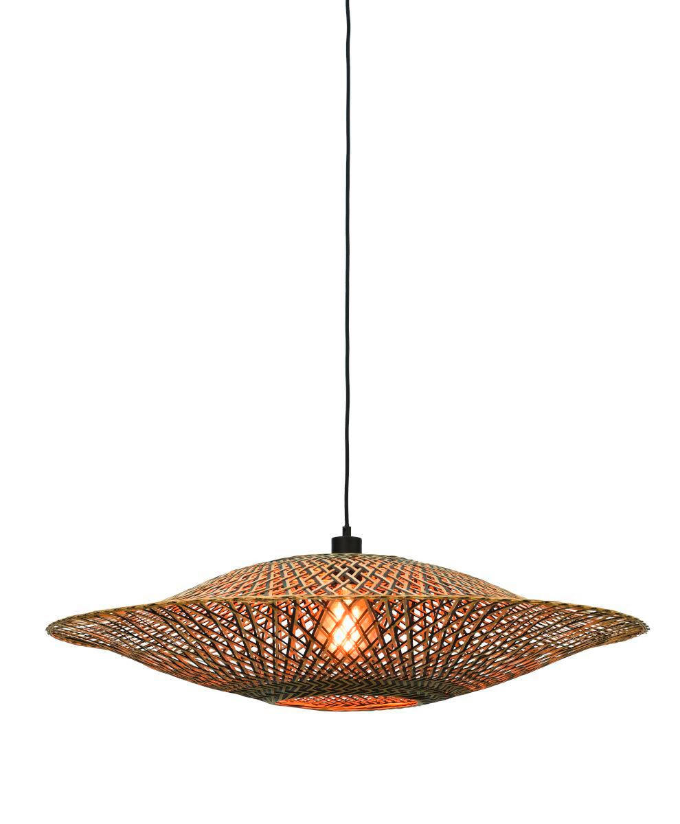 HÄNGELEUCHTE GOOD&MOJO 87/20 cm   - Hellbraun/Schwarz, Natur, Naturmaterialien (87/20cm) - Good & Mojo