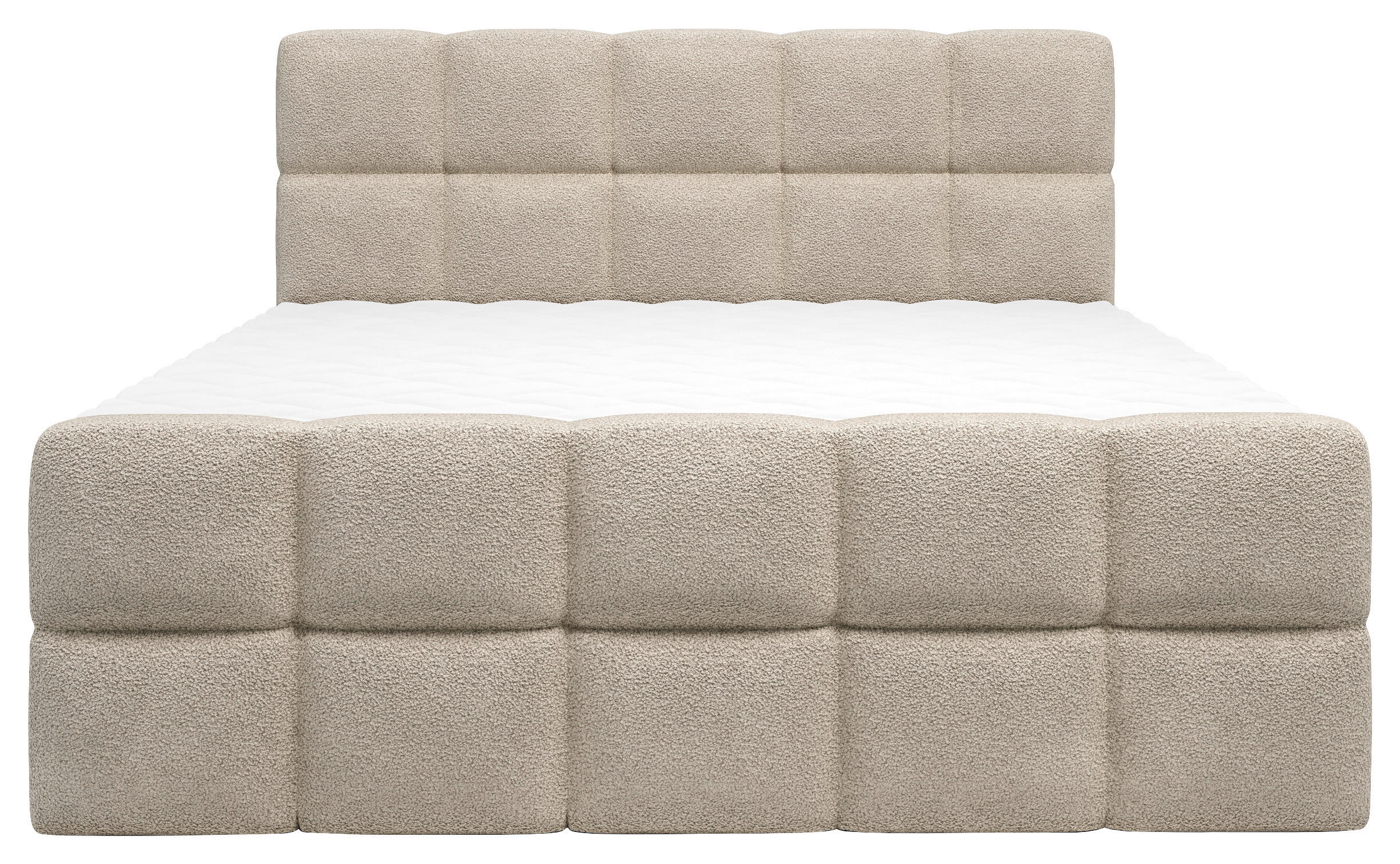 BOXBETT 180/200 cm  in Taupe  - Taupe, Design, Kunststoff/Textil (180/200cm) - Xora