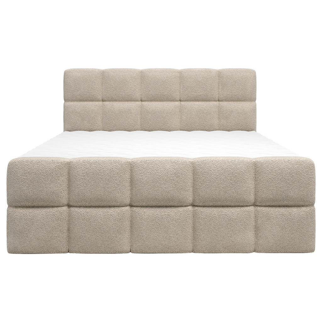 Thumbnail - Xora Boxbett, Taupe, Textil, H3, Höhe ca. 20 cm, 160x200 cm, Bettkasten, Stoffauswahl, Topper durchgehend, in verschiede...