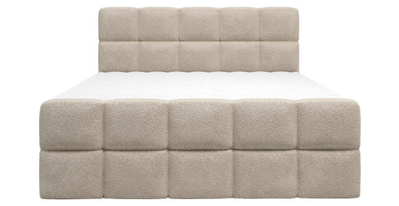 BOXBETT 180/200 cm in Taupe - Taupe, Design, Kunststoff/Textil (180/200cm) - Xora