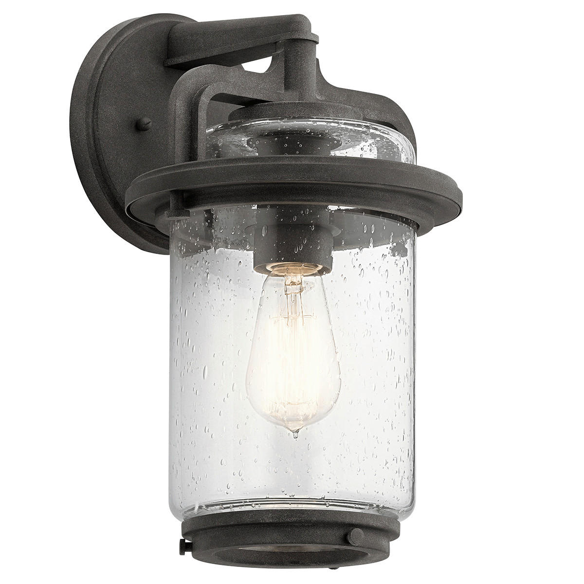 AUSSENWANDLEUCHTE - Zinkfarben, Konventionell, Glas/Metall (20,5/22,5/35,6cm) - Elstead Lighting