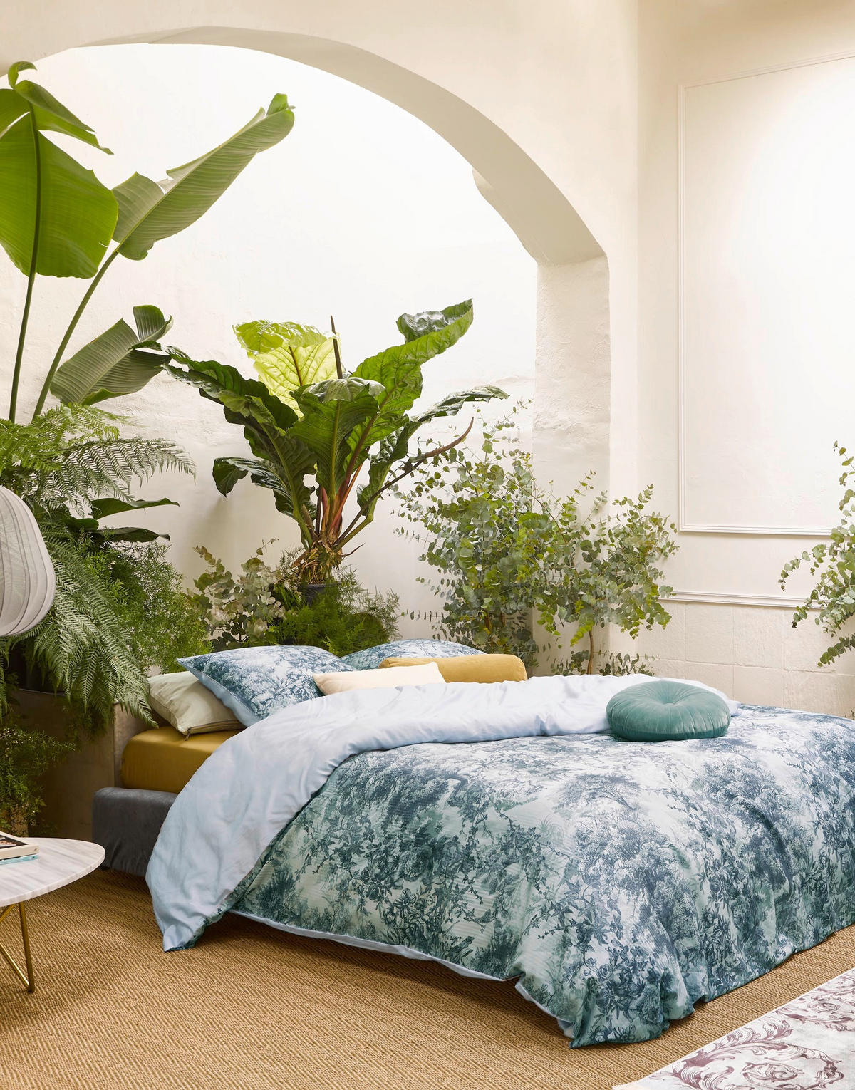 WENDEBETTWÄSCHE H/W 2021 Satin  - Blau, KONVENTIONELL (135/200cm) - Essenza