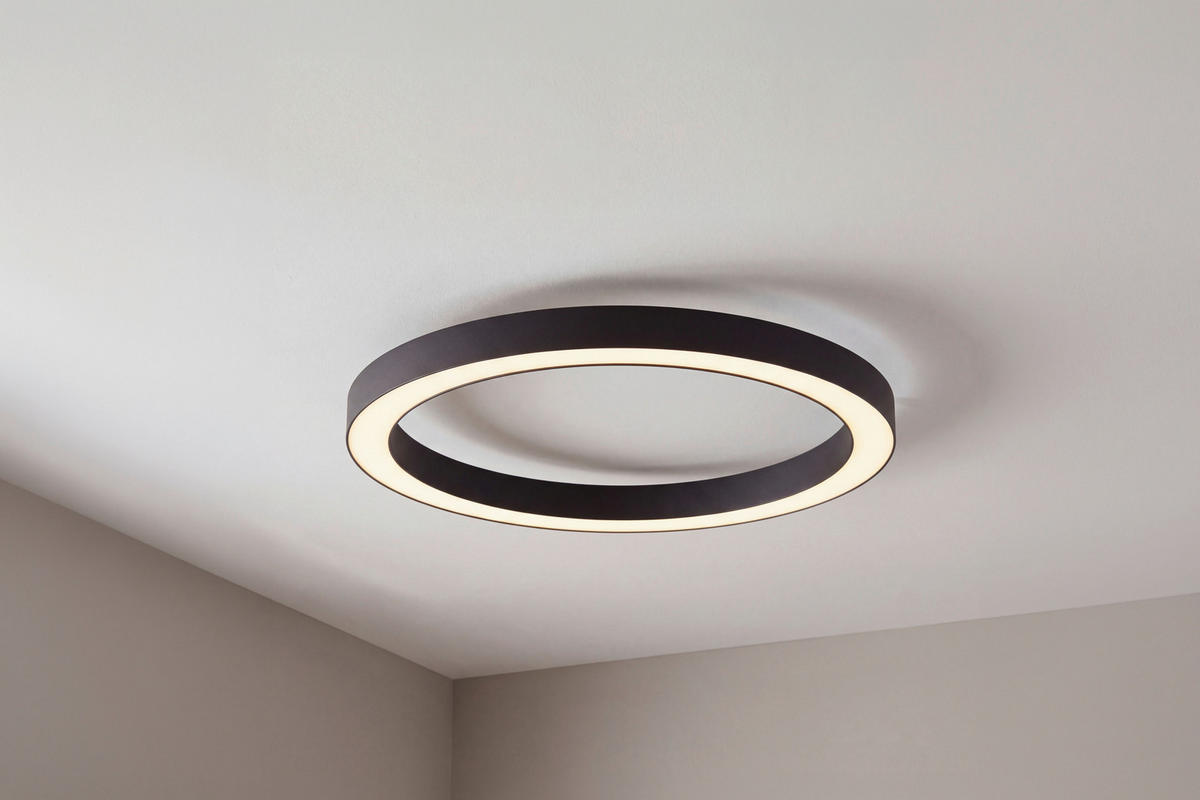 LED PLAFONJERA Pure Lines  - antracit, Dizajnerski, metal/plastika (50/3.9/4cm) - Neuhaus PURE