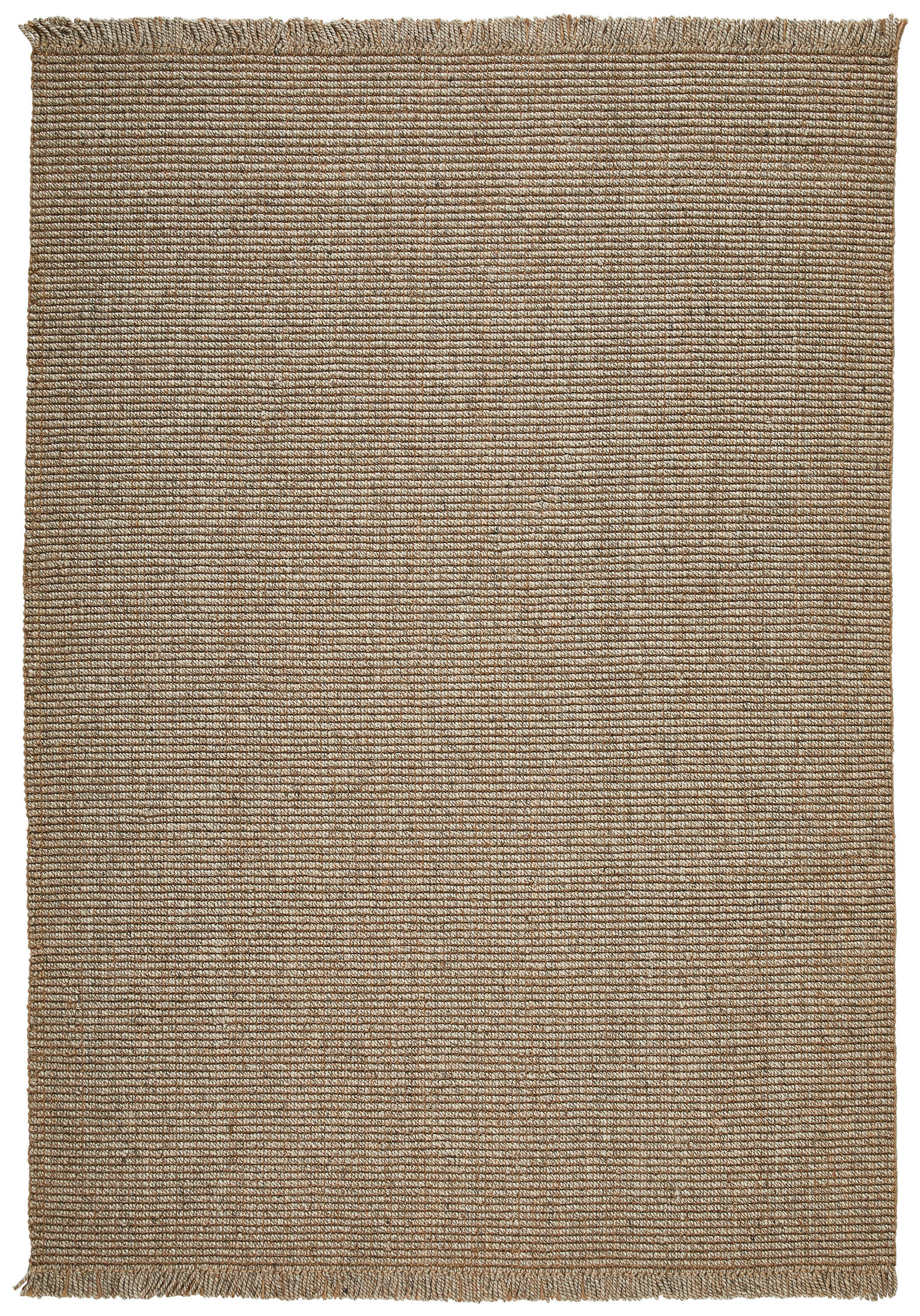 HANDWEBTEPPICH 200/290 cm Naturfarben, Beige  - Beige/Naturfarben, Basics, Textil (200/290cm) - Linea Natura