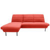 ECKSOFA Looks IX Orange Webstoff  - Schwarz/Orange, Design, Textil/Metall (168/214cm) - LOOKS by W.Joop