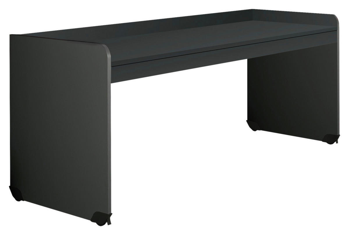 GAMINGTISCH Graphitfarben  - Graphitfarben, MODERN, Holzwerkstoff/Kunststoff (204,4/72/84,3cm) - MID.YOU