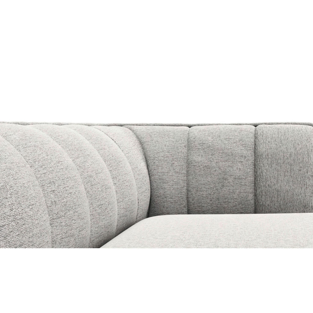 Thumbnail - Livetastic Ecksofa, Hellgrau, Textil, Eiche, vollmassiv, 2,5-Sitzer, Ottomane rechts, L-Form, 211x149 cm, Reach, Oeko-Te...