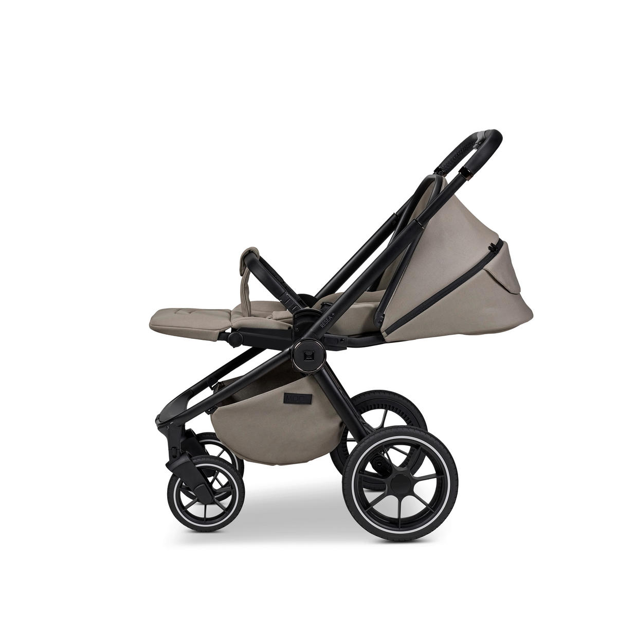 KOMBINIRANA DJEČJA KOLICA  Resea+  - boje blata/crna, Basics, tekstil (98.5/58/122cm) - Moon