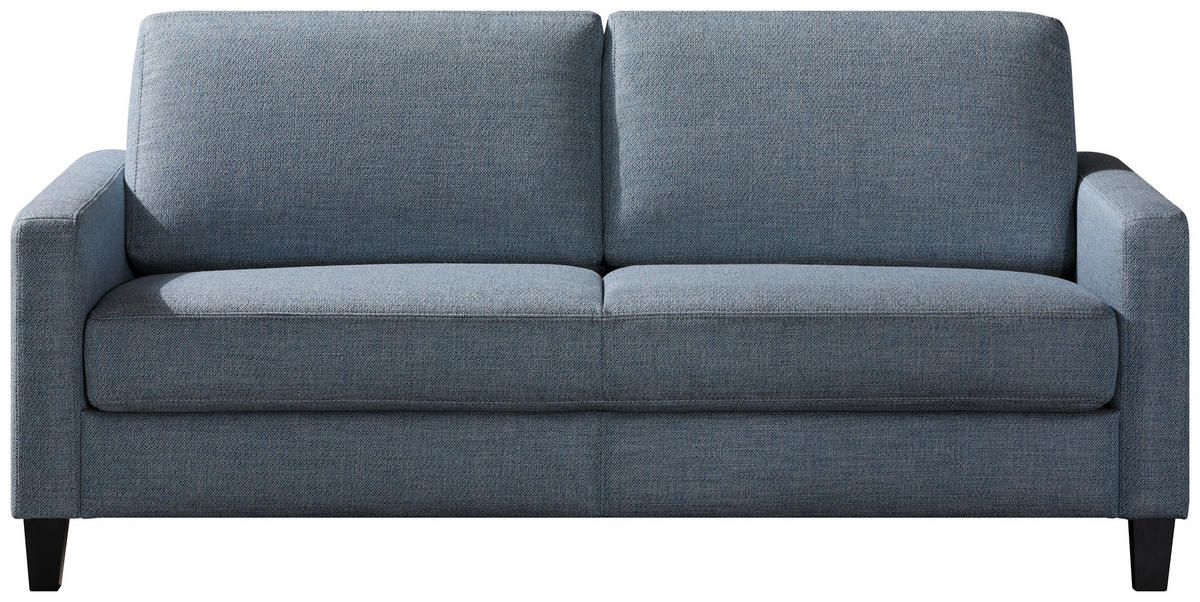 SCHLAFSOFA in Textil Blau, Grau  - Blau/Schwarz, Design, Holz/Textil (184/87/102cm) - Dieter Knoll