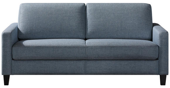 SCHLAFSOFA in Webstoff Blau, Grau  - Blau/Schwarz, Design, Holz/Textil (184/87/102cm) - Dieter Knoll