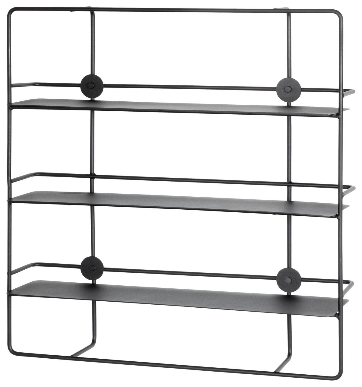 WANDREGAL Schwarz  - Schwarz, Design, Metall (53/56/14cm)