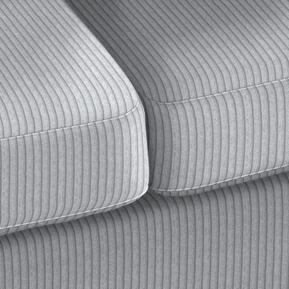 2-SITZER-SOFA in Cord Hellgrau  - Hellgrau/Naturfarben, Holz/Textil (190/70-85/95cm) - MID.YOU