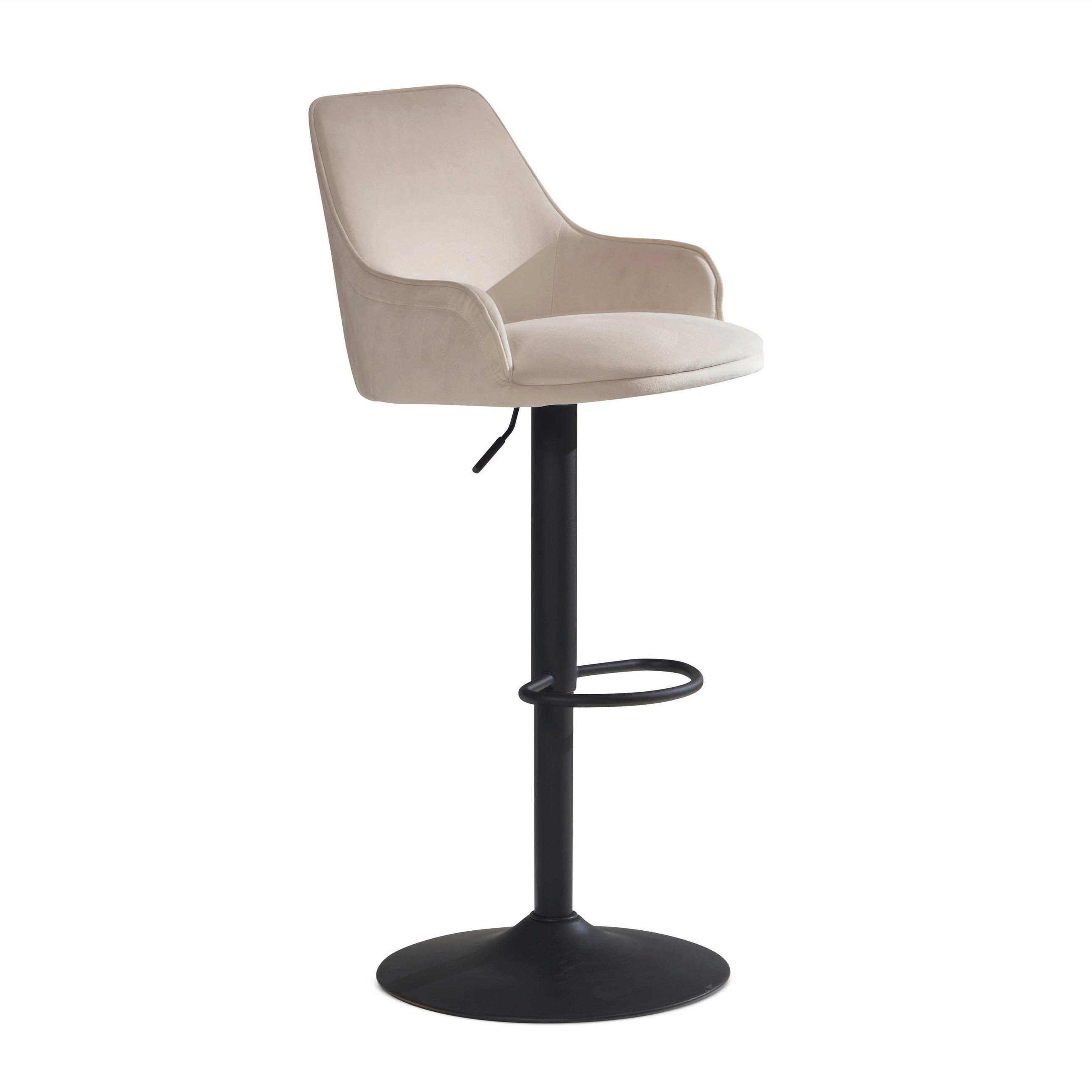 BARPALL i beige  - beige/svart, Design, metall/textil (45/106/45cm) - MID.YOU