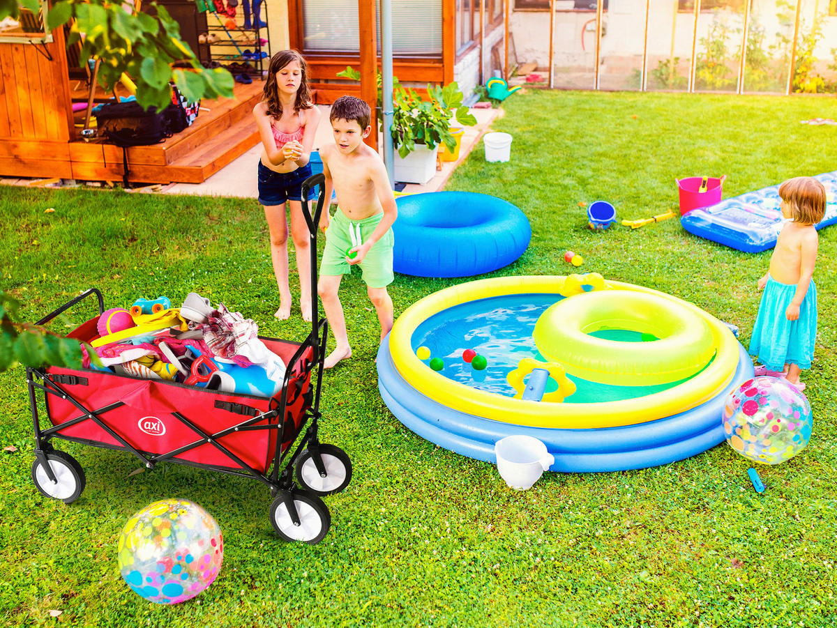 SKLADACÍ VOZÍK - červená, Konventionell, textil (103/54/62cm)