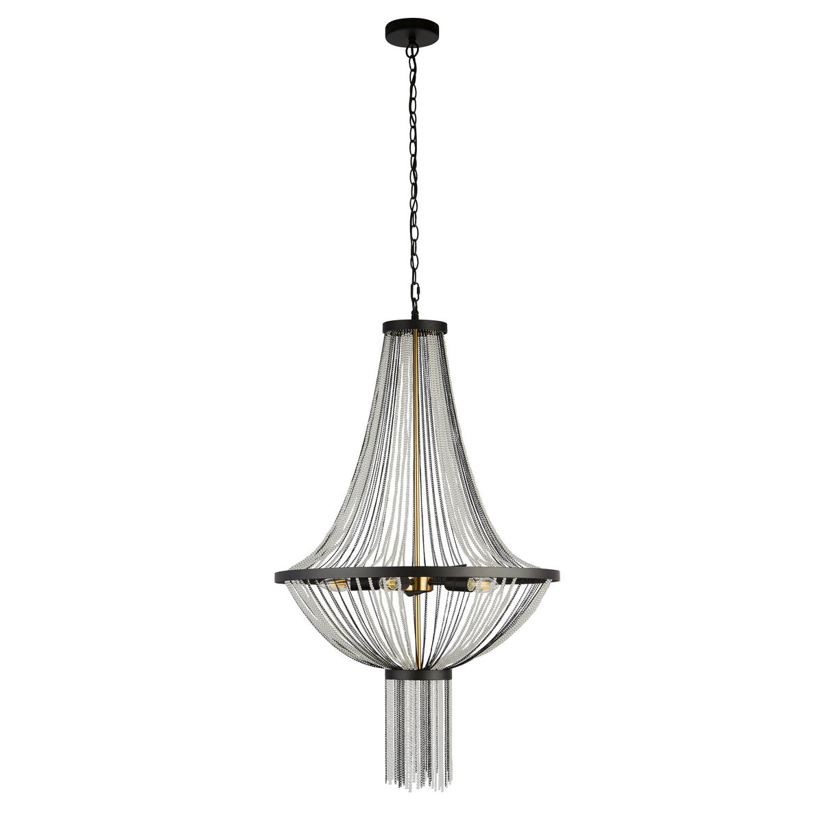 LESTENEC  Baguette      60/162 cm      E14 - črna/barve medenine, Design, kovina/umetna masa (60/162cm)