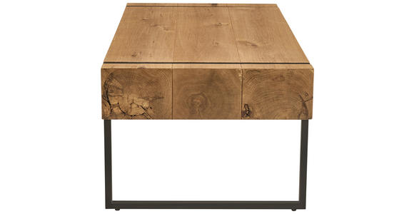 COUCHTISCH in Holz, Metall, Holzwerkstoff 110/59,4/45 cm  - Eichefarben/Schwarz, Design, Holz/Holzwerkstoff (110/59,4/45cm) - Carryhome