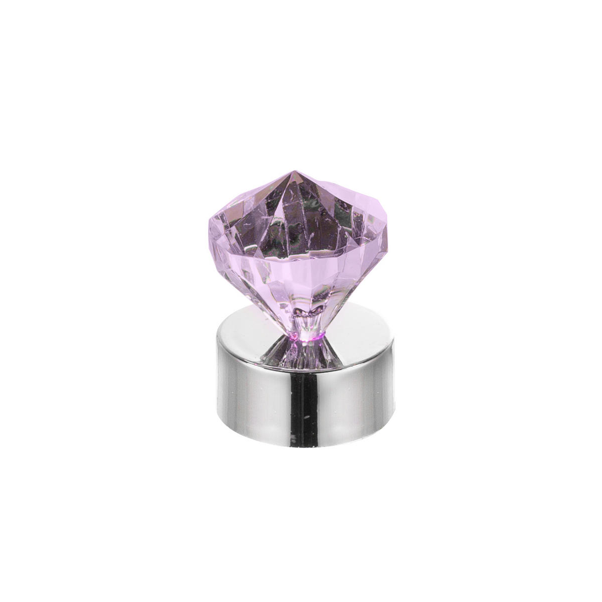 LED-BORDSLAMPA 9/4,2 cm   - lila/klar, Basics, plast (9/4,2cm)