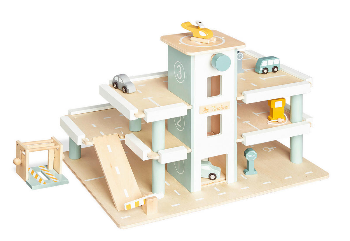 PARKGARAGE - Beige, Basics, Holz/Holzwerkstoff (57/37/40cm) - Pinolino