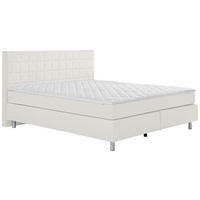 BOXSPRINGBETT 140/200 cm,  in Beige,  {item.attr('349-543‘),[, ]}{item.attr('328-587‘),[ ]} - Beige/Alufarben, KONVENTIONELL, Textil/Metall (140/200cm) - Carryhome