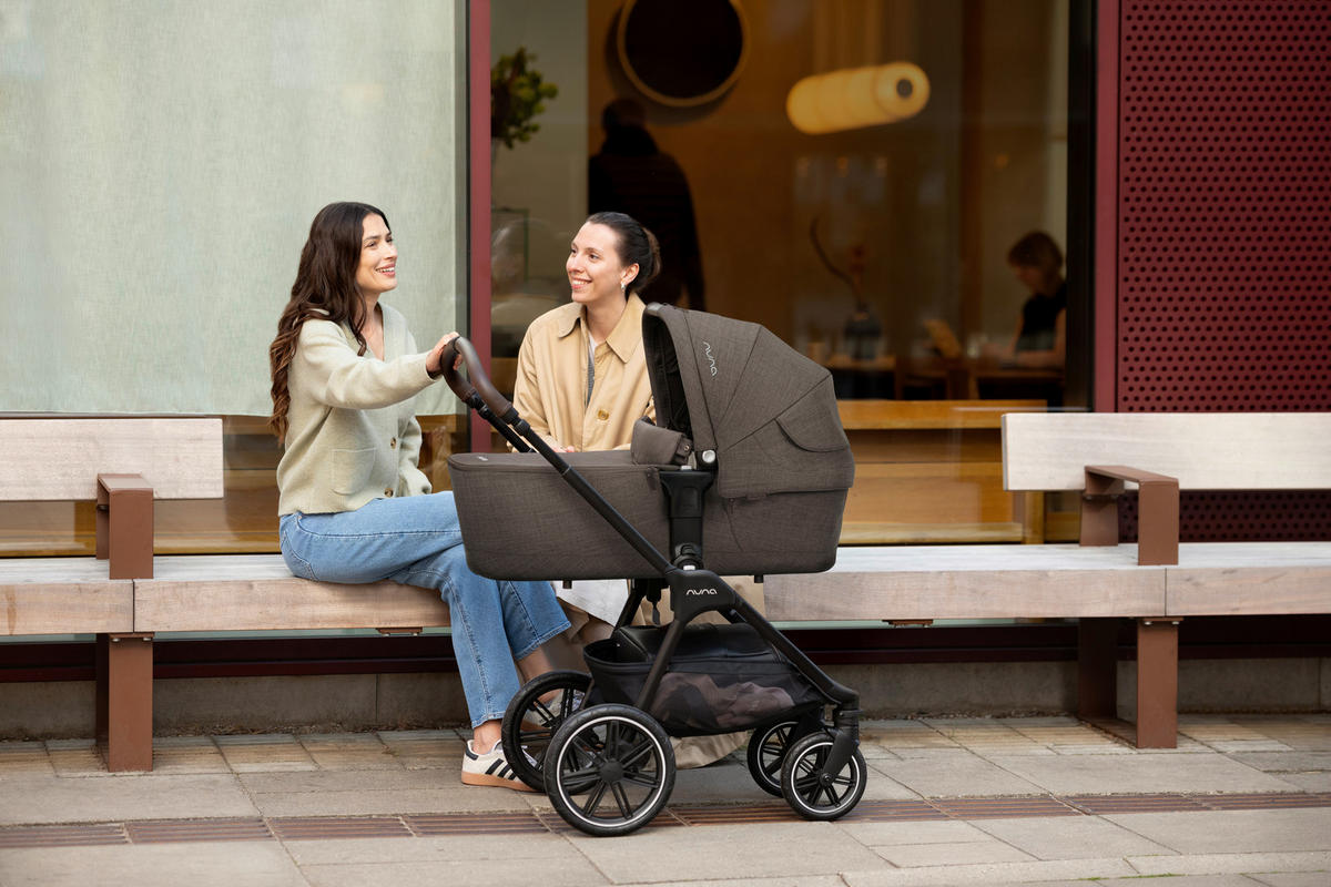 KINDERWAGENSET TRIV lx  - Sandfarben/Schwarz, Basics, Kunststoff/Metall (58/109/93,5cm) - Nuna