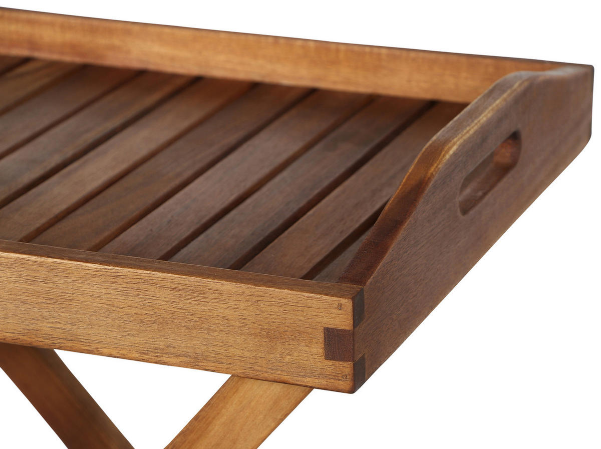 GARTENBEISTELLTISCH 60/40,5/66,5 cm Holz  - Akaziefarben, MODERN, Holz (60/40,5/66,5cm) - Siena Garden