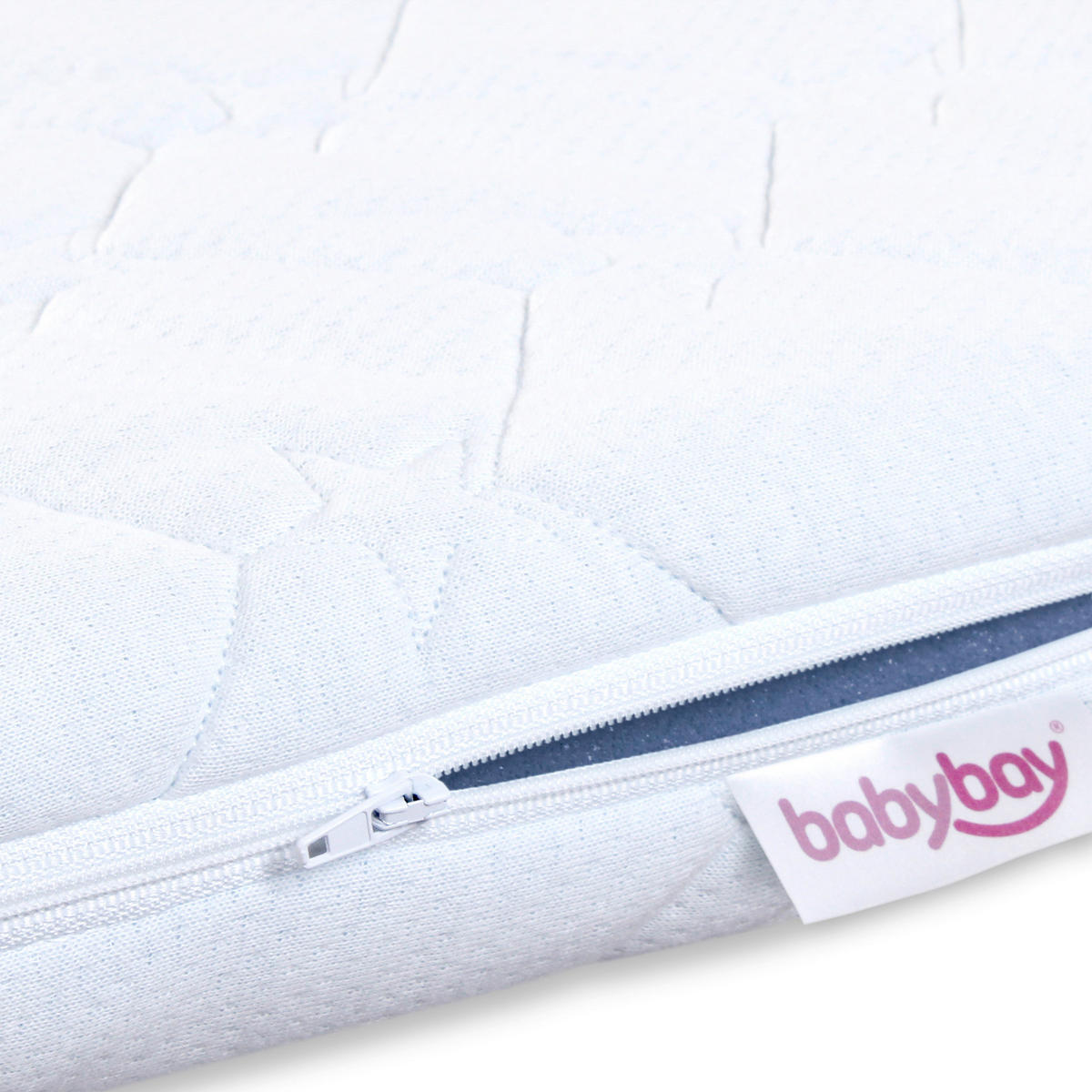 MATRATZENBEZUG    - Weiß, Basics (105/57,5/6cm) - Babybay