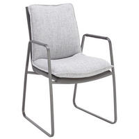 STOLICA SA RUKONASLONOM  siva, svetlosiva       - siva/svetlosiva, Dizajnerski, metal/tekstil (66/87/51,50cm) - Novel
