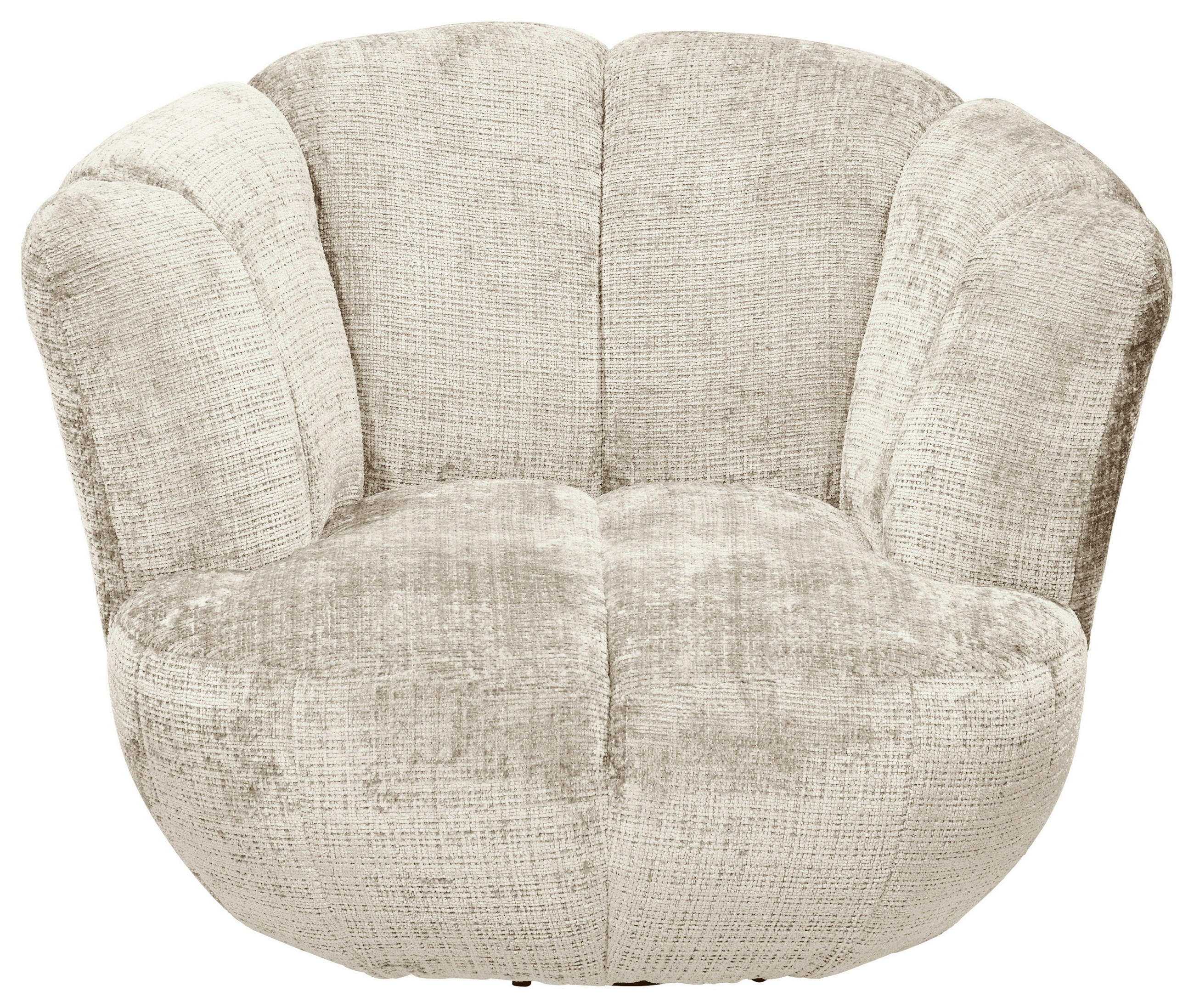 FOTELJA 101/69/107 cm , krem  - crna/krem, Moderno, tekstil/metal (101/69/107cm) - Livetastic