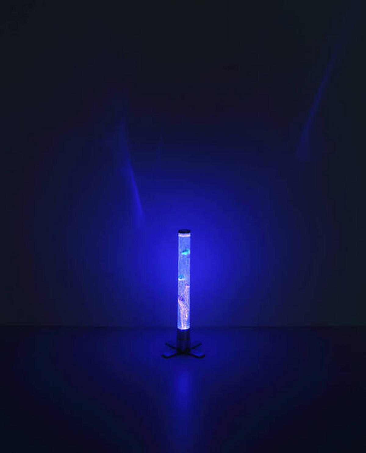 LED SVJETILJKA PODNA  - srebrne boje/prozirno, Basics, plastika (24,6/24,6/61,1cm) - Globo