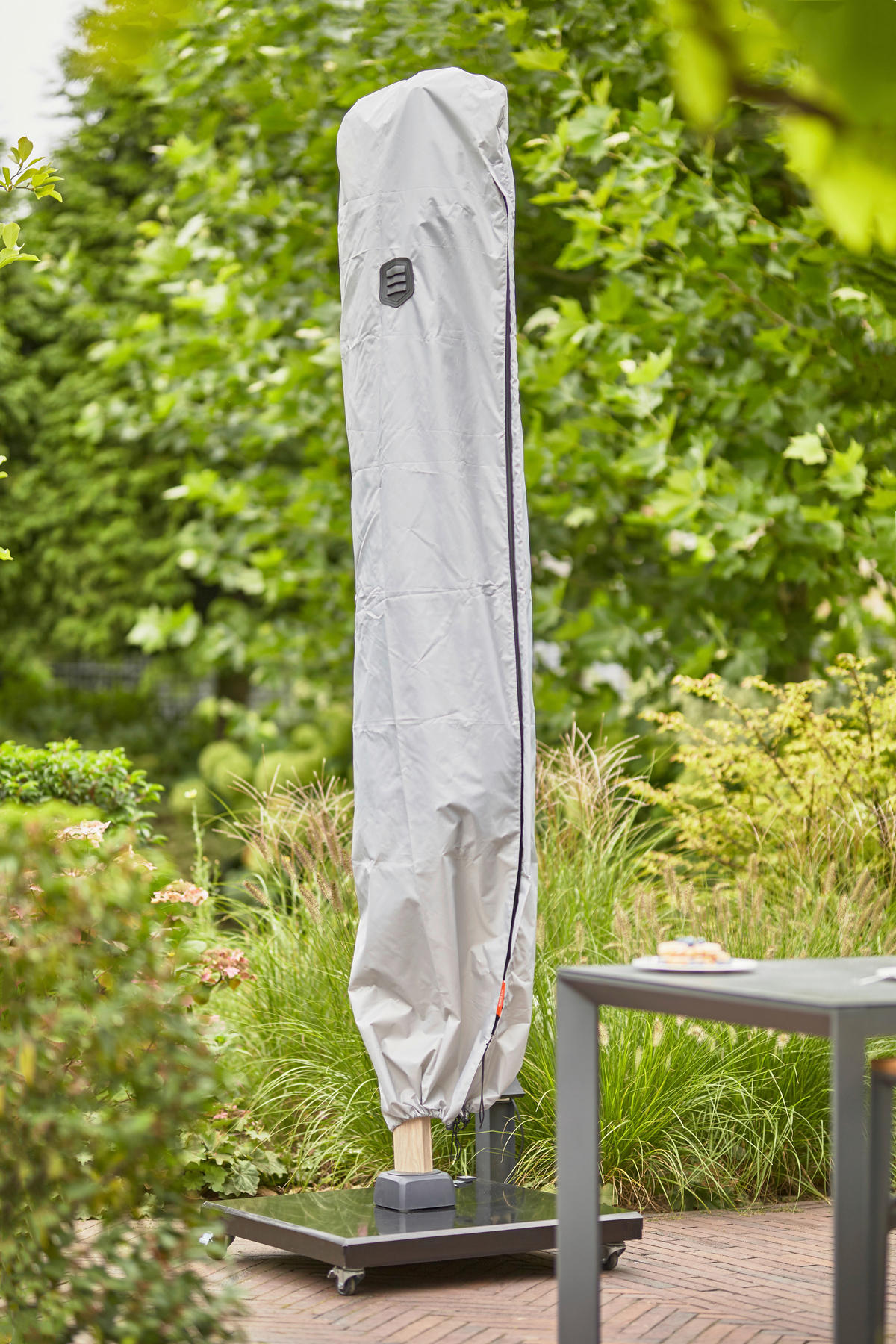 SCHIRMHÜLLE Hellgrau   - Hellgrau, Basics, Textil (60/250/55cm) - Siena Garden