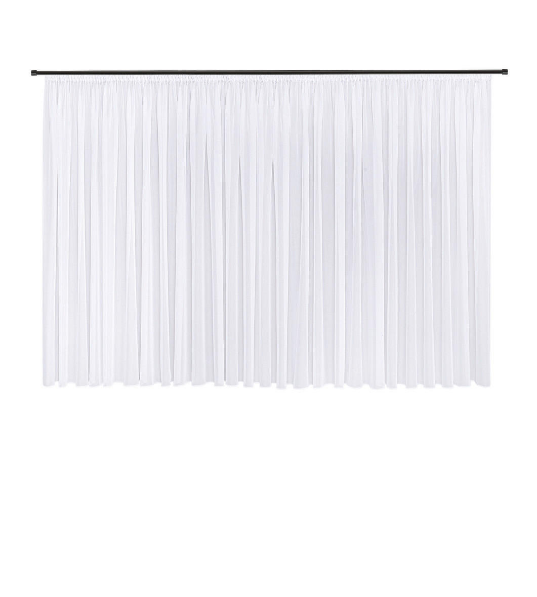 FERTIGSTORE  transparent  600/175 cm   - Weiß, Basics, Textil (600/175cm)