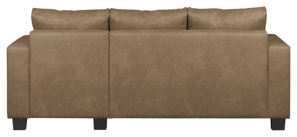 ROHOVÁ SEDAČKA, textil, jílová barva - hnědá/jílová barva, Design, dřevo/textil (200/144cm) - MID.YOU