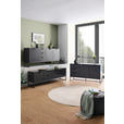SIDEBOARD  in 180/79/40 cm  - Anthrazit/Schwarz, Design, Holzwerkstoff/Metall (180/79/40cm) - Novel