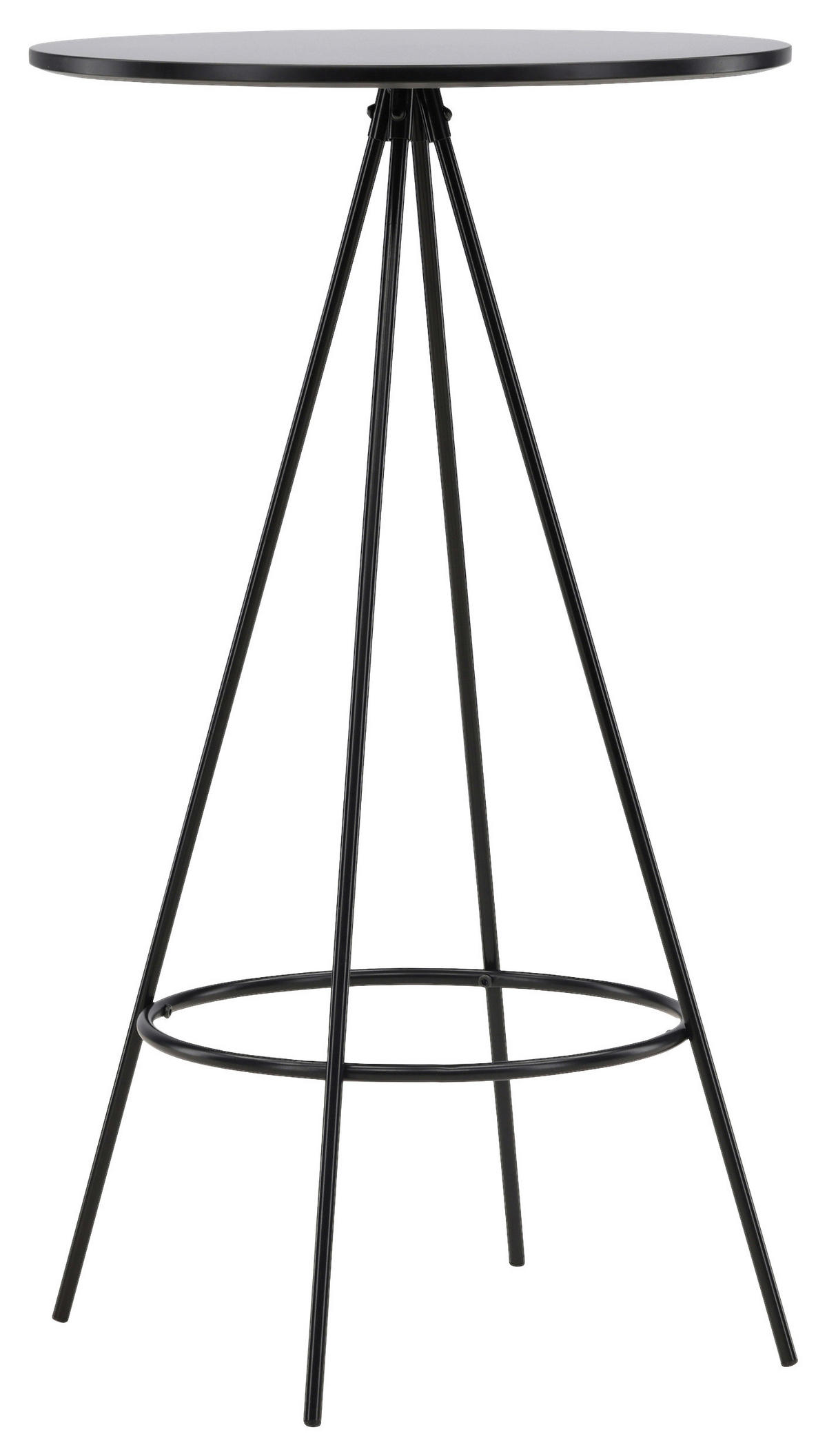 BARPALL i svart  - svart, Design, metall/trämaterial (60/105/60cm) - Livetastic