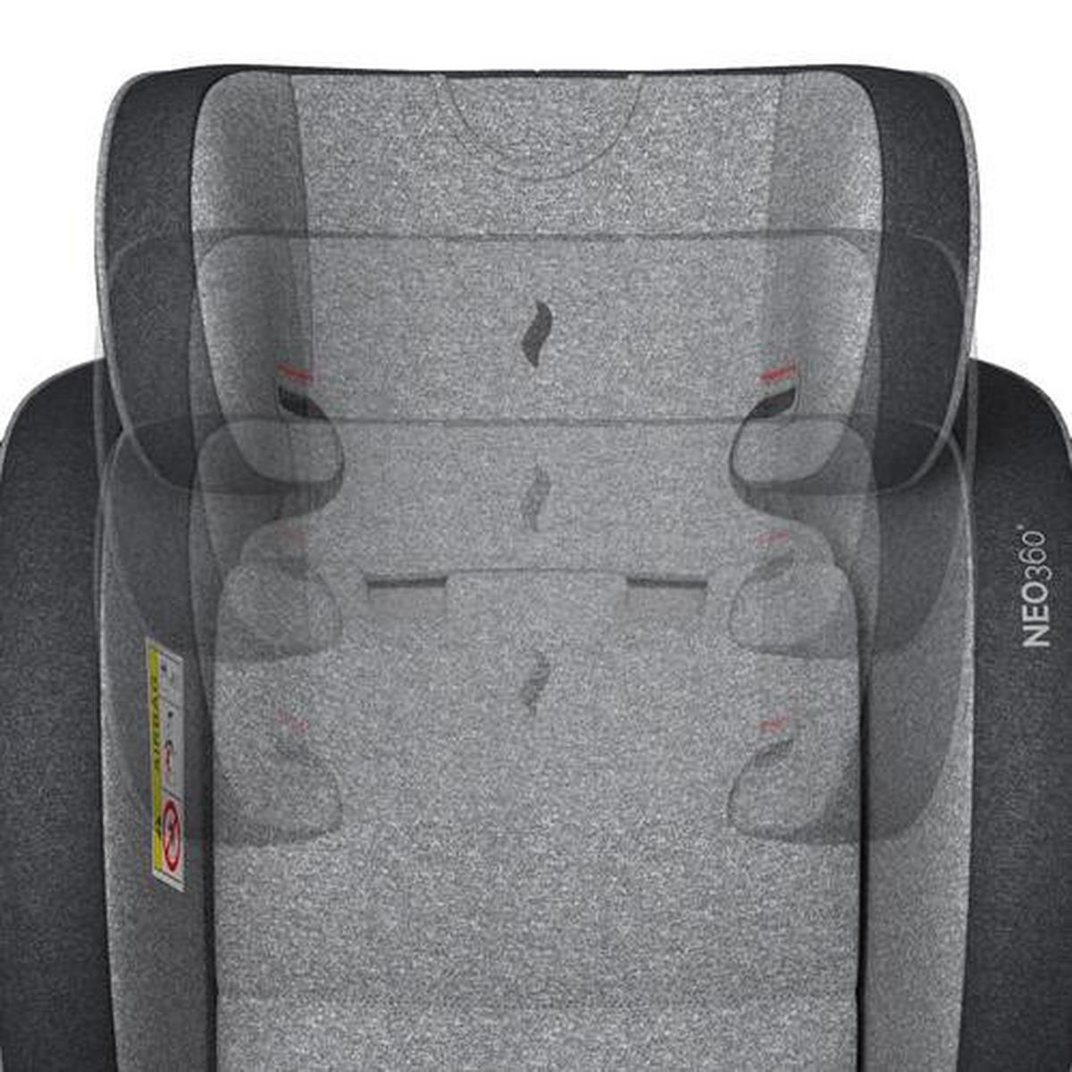 KINDERAUTOSITZ NEO360 Universe  - Dunkelgrau/Anthrazit, Basics, Kunststoff/Textil (46/63,5/53cm) - Osann