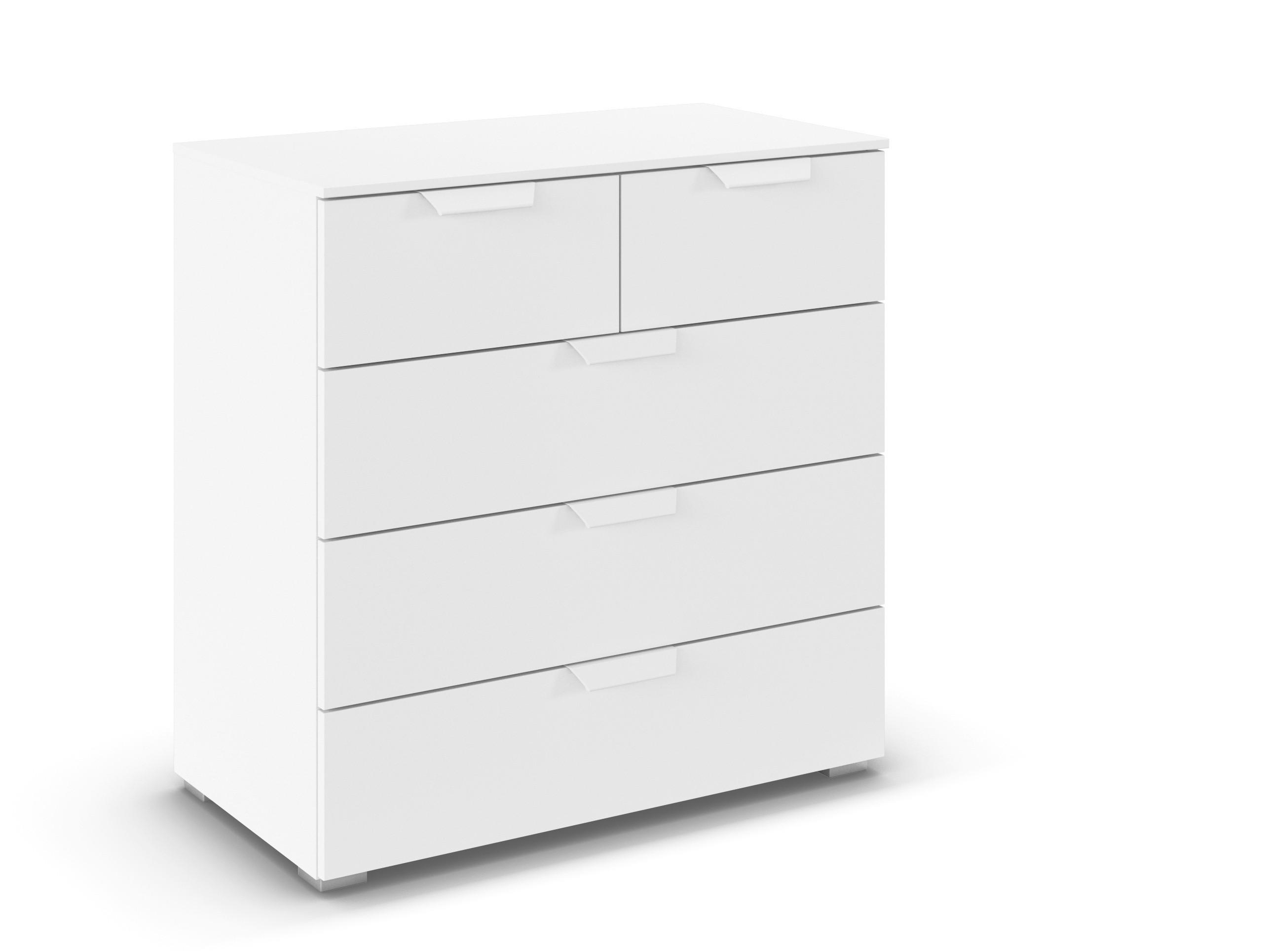 KOMMODE  in 80/81/42 cm  - Weiß, Design, Holzwerkstoff/Metall (80/81/42cm) - Carryhome
