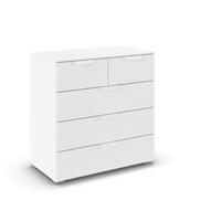 KOMMODE  in 80/81/42 cm  - Weiß, Design, Holzwerkstoff/Metall (80/81/42cm) - Carryhome