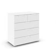 KOMMODE  in 80/81/42 cm  - Weiß, Design, Holzwerkstoff/Metall (80/81/42cm) - Carryhome