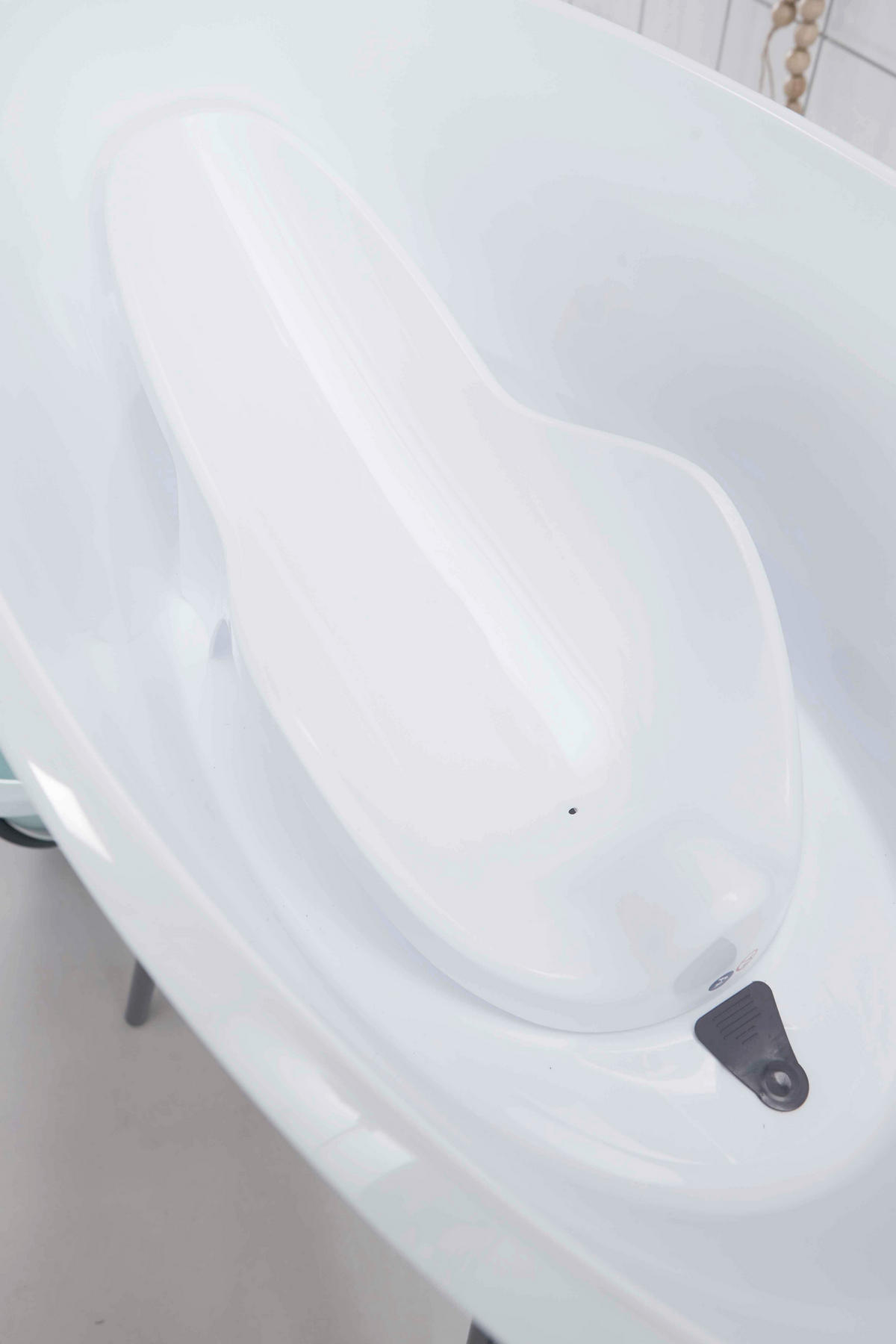 Luma Badewanne und Pflegeset LUMA Snow White  - Anthrazit/Weiß, Basics, Kunststoff/Metall (79,5/40/46cm) - Luma