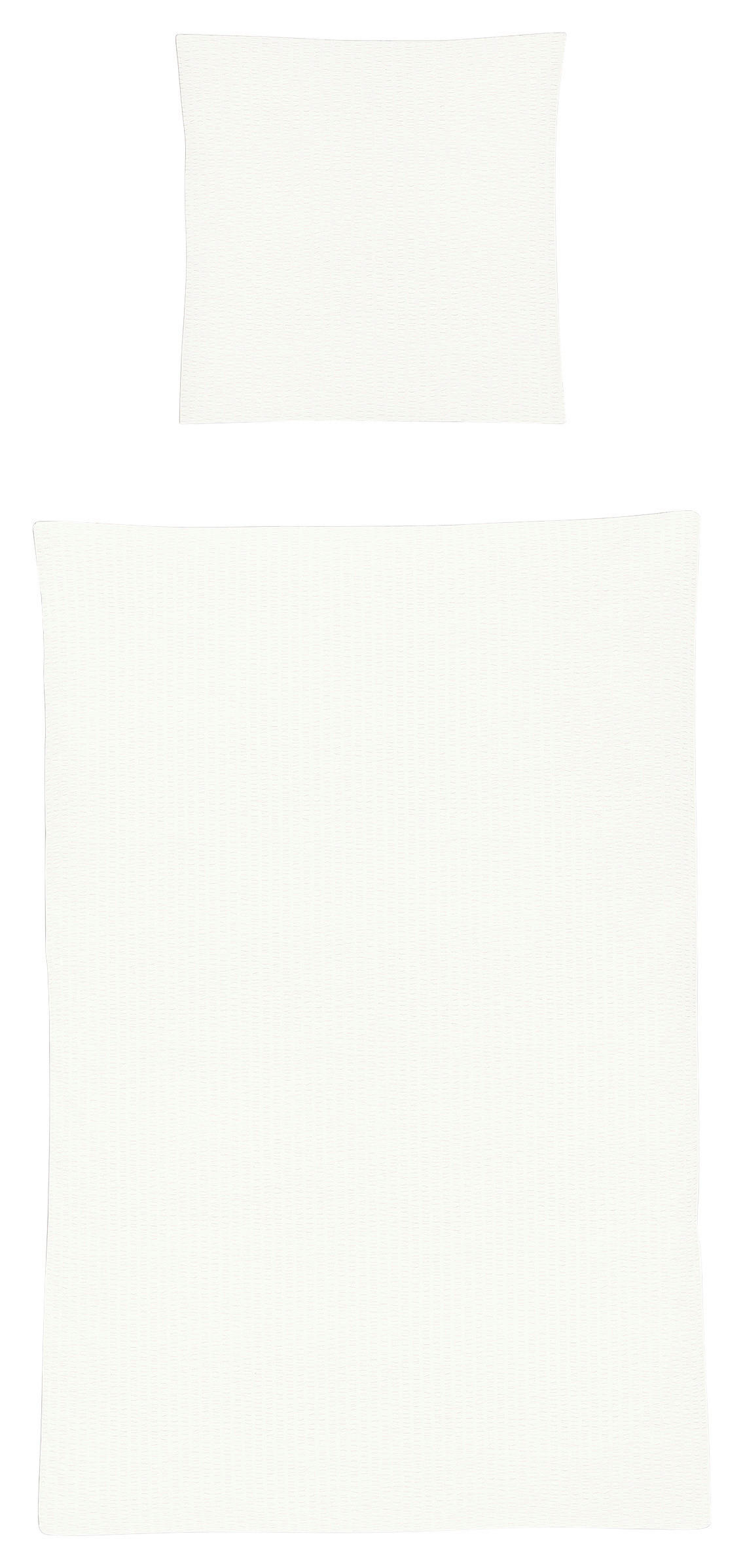 BETTWÄSCHE Seersucker 155/220 cm  - Weiß, KONVENTIONELL, Textil (155/220cm) - Irisette